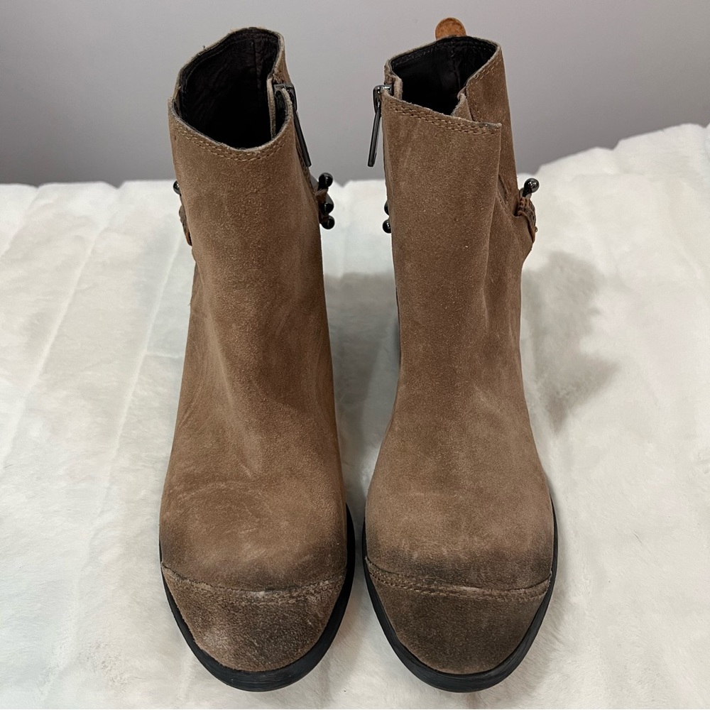 NEW Donald J Pliner DIGG Western Couture Collection Distressed Suede Boots - Picture 4 of 8